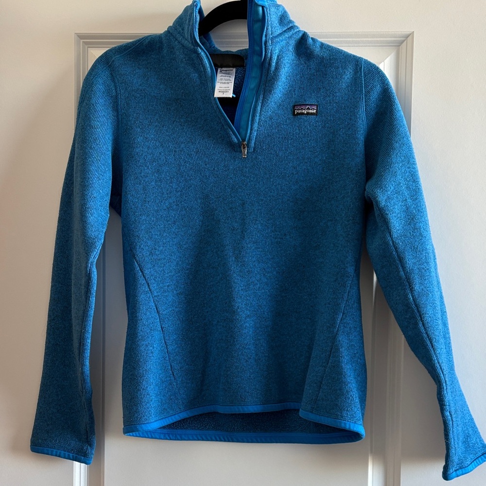 Patagonia Women's Vibrant Blue Cowl Neck Sweater